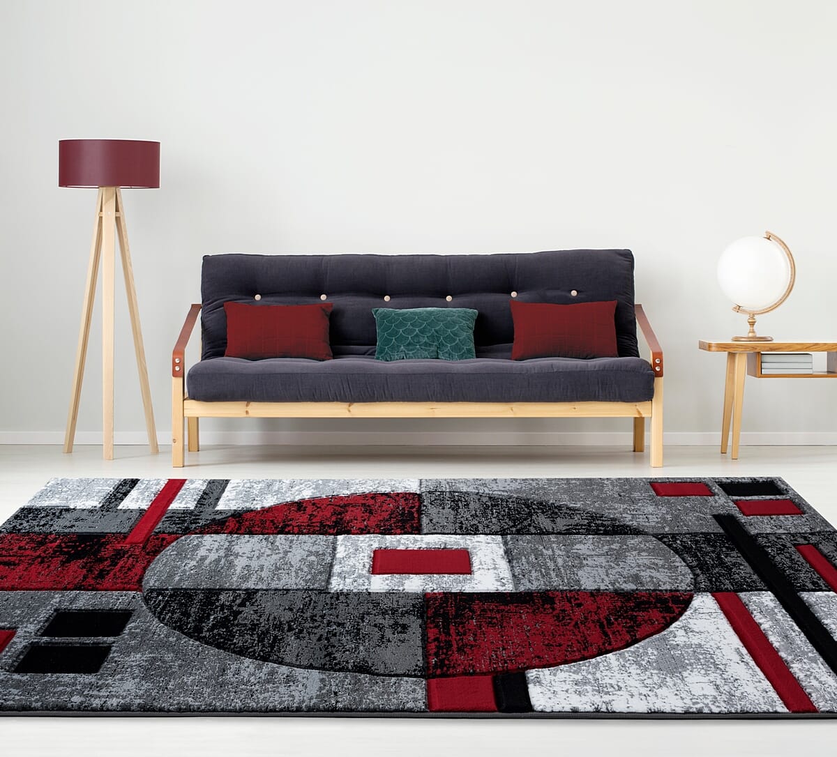 United Weavers Bristol Epsilon Red (2050-10130) Geometric Area Rug