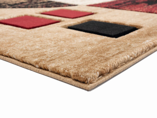 United Weavers Bristol Epsilon Burgundy (2050-10134) Geometric Area Rug