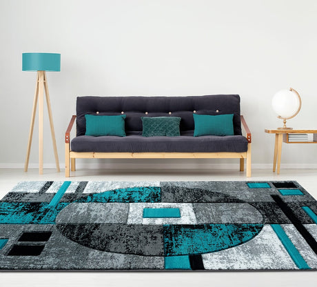 United Weavers Bristol Epsilon Turquoise (2050-10169) Rugs.