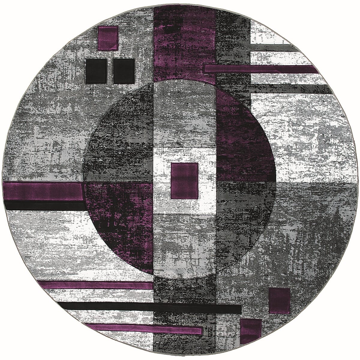 United Weavers Bristol Epsilon Plum (2050-10182) Geometric Area Rug