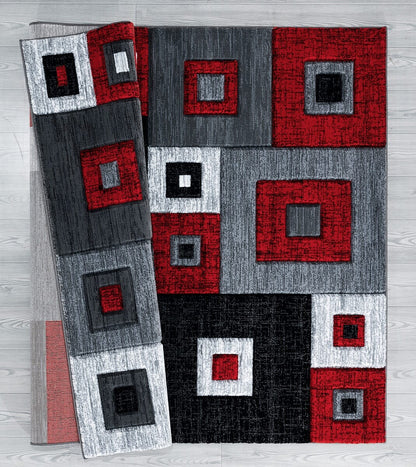 United Weavers Bristol Cicero Red (2050-10230) Geometric Area Rug