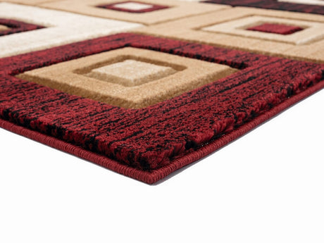 United Weavers Bristol Cicero Burgundy (2050-10234) Geometric Area Rug