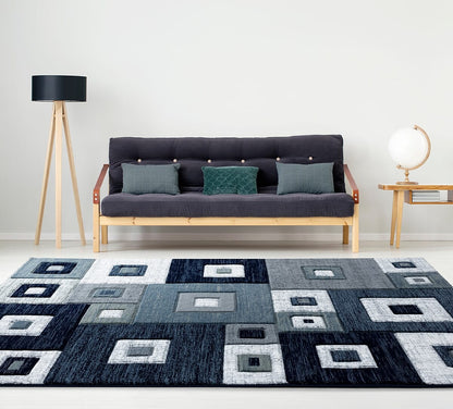 United Weavers Bristol Cicero Navy (2050-10264) Geometric Area Rug