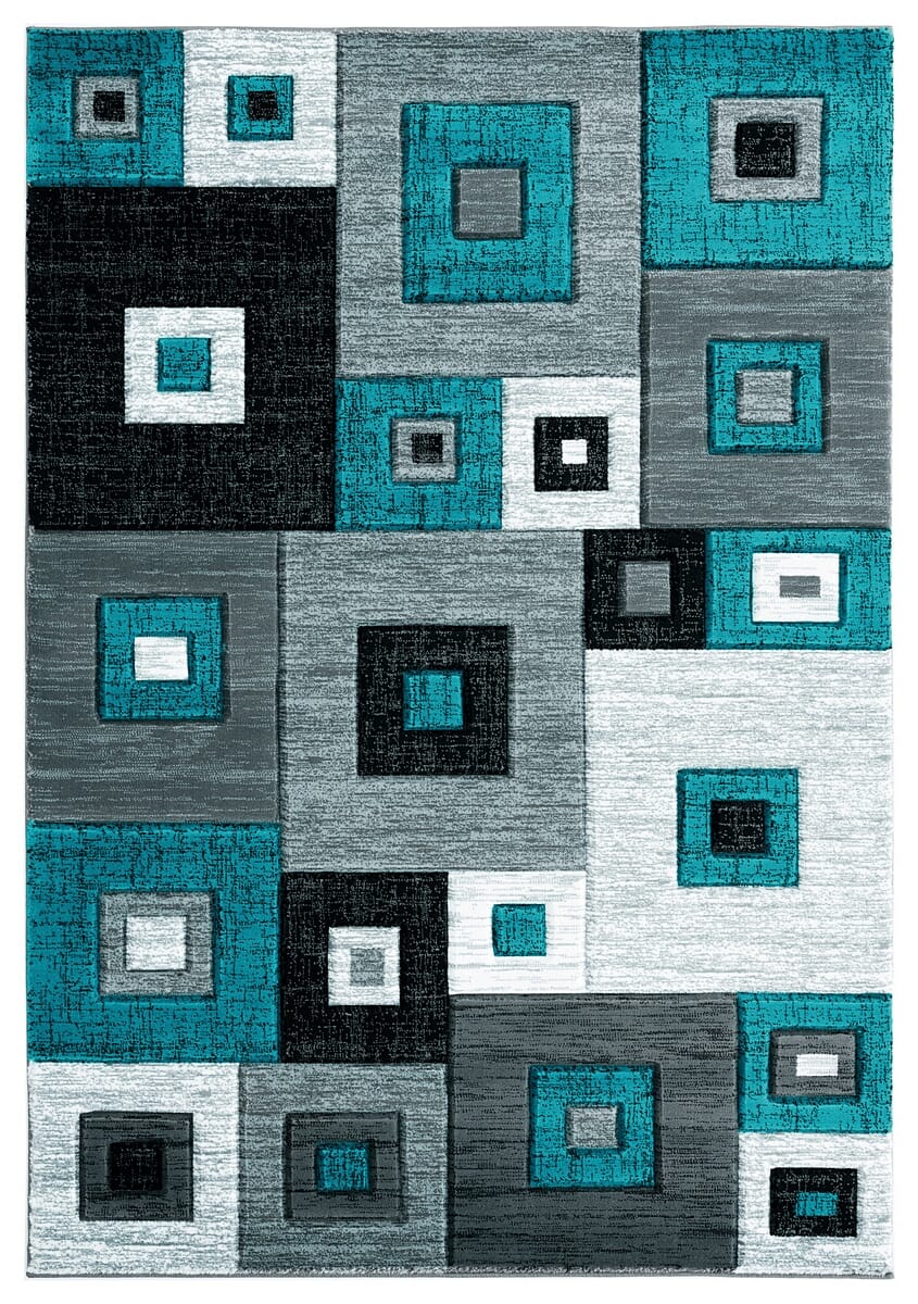 United Weavers Bristol Cicero Turquoise (2050-10269) Geometric Area Rug