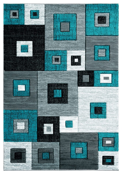 United Weavers Bristol Cicero Turquoise (2050-10269) Geometric Area Rug