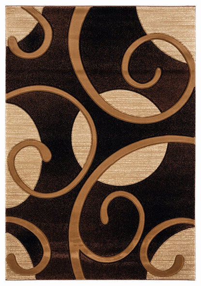 United Weavers Bristol Riley Brown (2050-10350) Geometric Area Rug