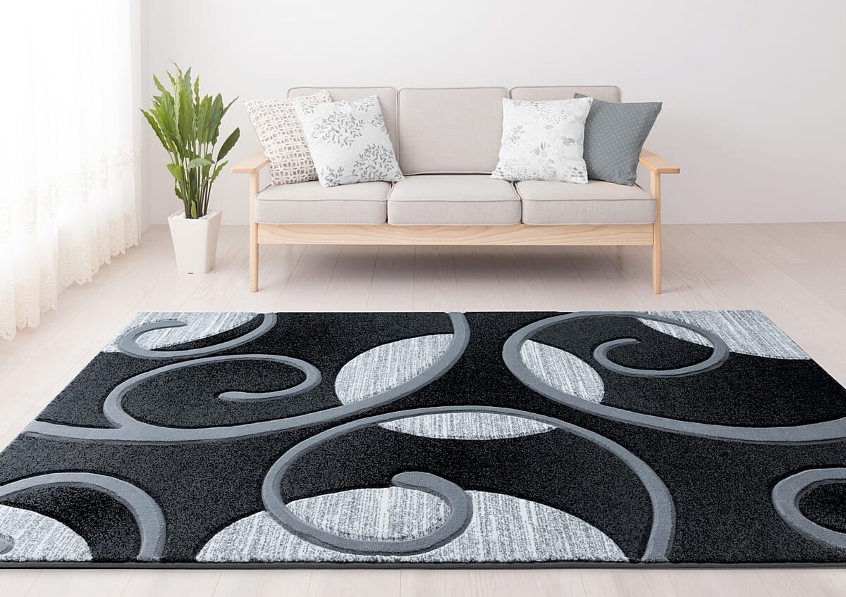 United Weavers Bristol Riley Grey (2050-10372) Geometric Area Rug