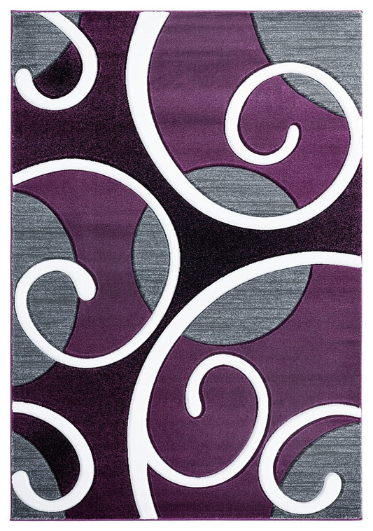 United Weavers Bristol Riley Plum (2050-10382) Geometric Area Rug