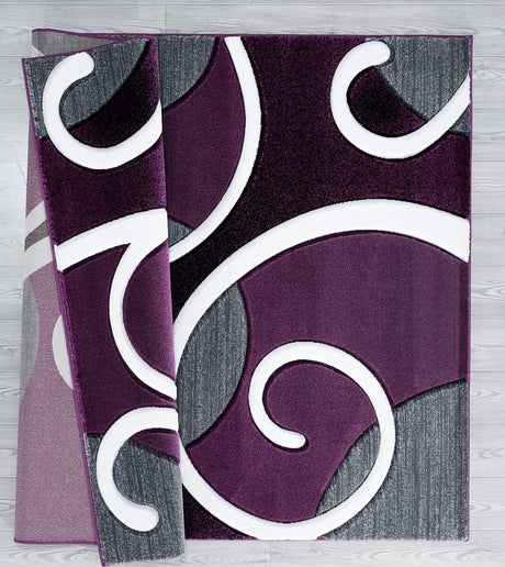 United Weavers Bristol Riley Plum (2050-10382) Rugs.