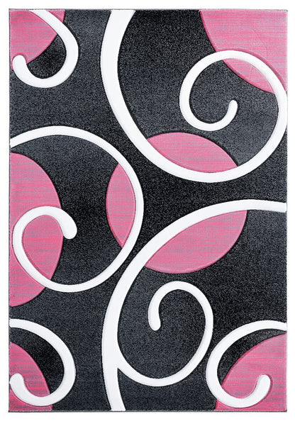 United Weavers Bristol Riley Pink (2050-10386) Geometric Area Rug