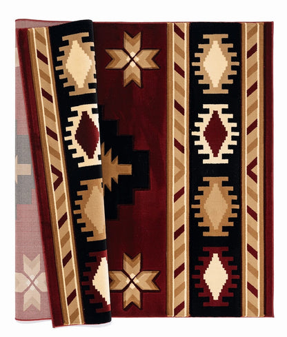 United Weavers Bristol Caliente Burgundy (2050-10434) Southwestern Area Rug