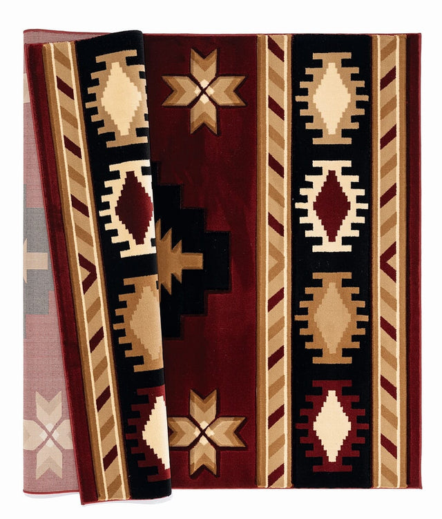 United Weavers Bristol Caliente Burgundy (2050-10434) Southwestern Area Rug