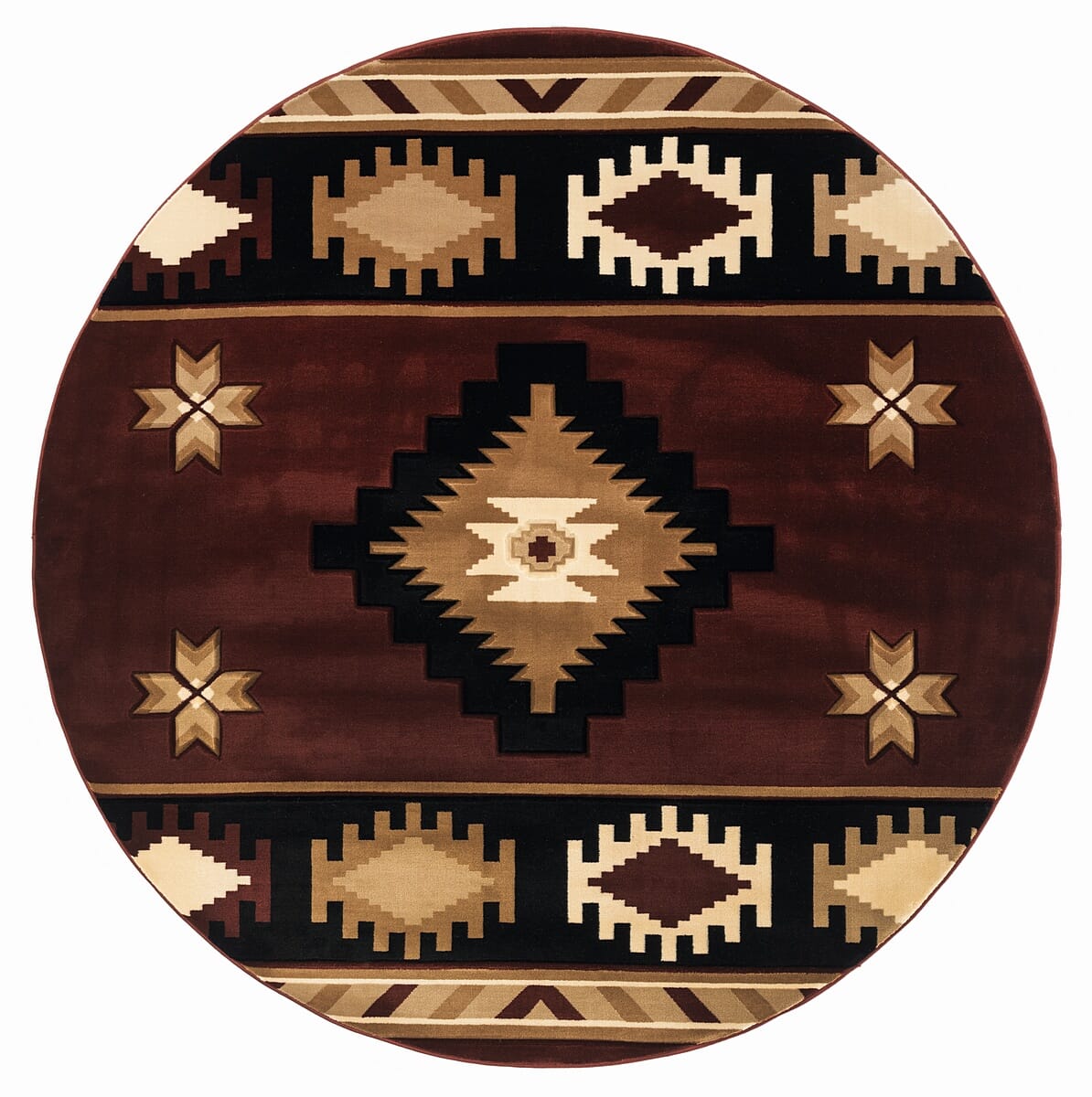 United Weavers Bristol Caliente Burgundy (2050-10434) Southwestern Area Rug