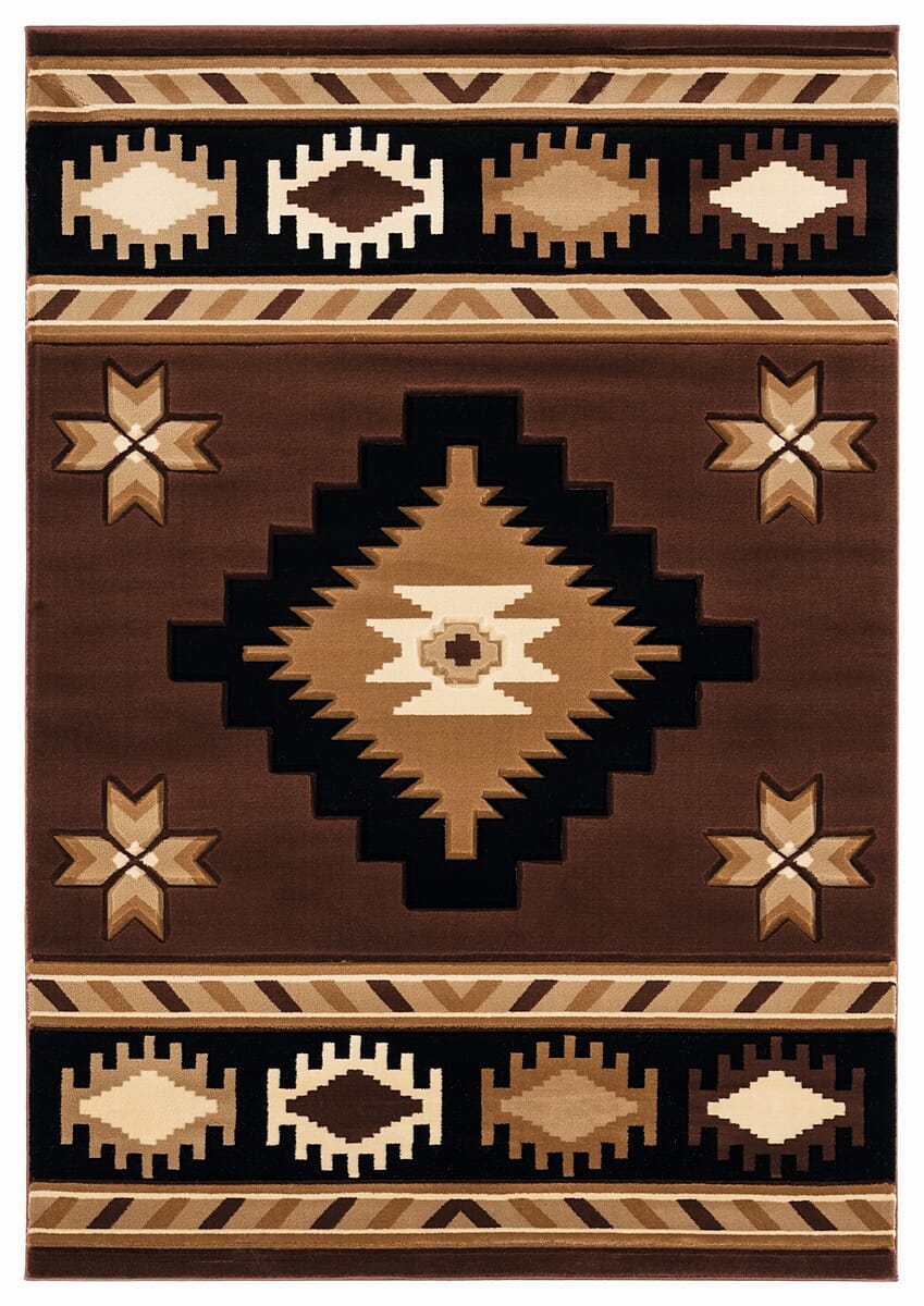 United Weavers Bristol Caliente Brown (2050-10450) Southwestern Area Rug