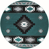 United Weavers Bristol Caliente Turquoise (2050-10469) Southwestern Area Rug