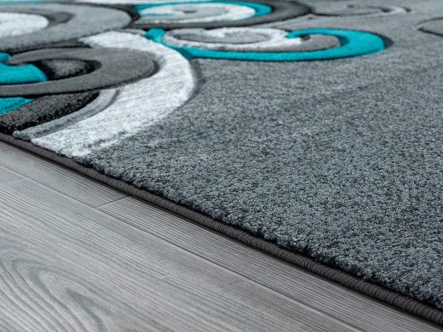 United Weavers Bristol Rhiannon Turquoise (2050-11369) Rugs.