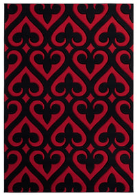 United Weavers Bristol Heartland Red (2050-11430) Damask Area Rug