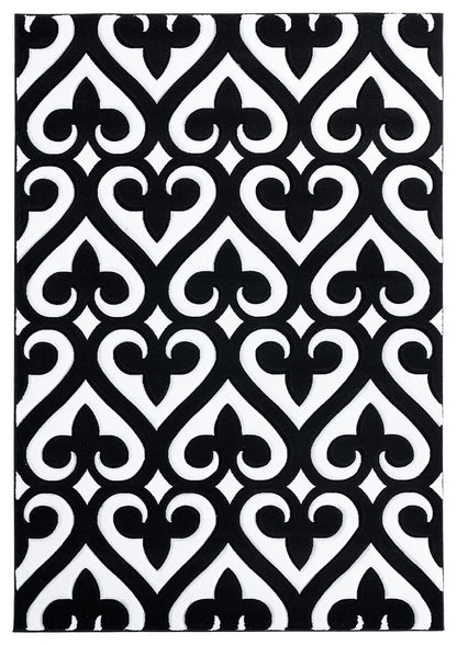 United Weavers Bristol Heartland Black (2050-11470) Damask Area Rug