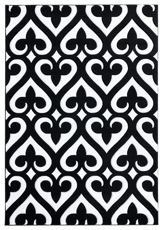 United Weavers Bristol Heartland Black (2050-11470) Damask Area Rug