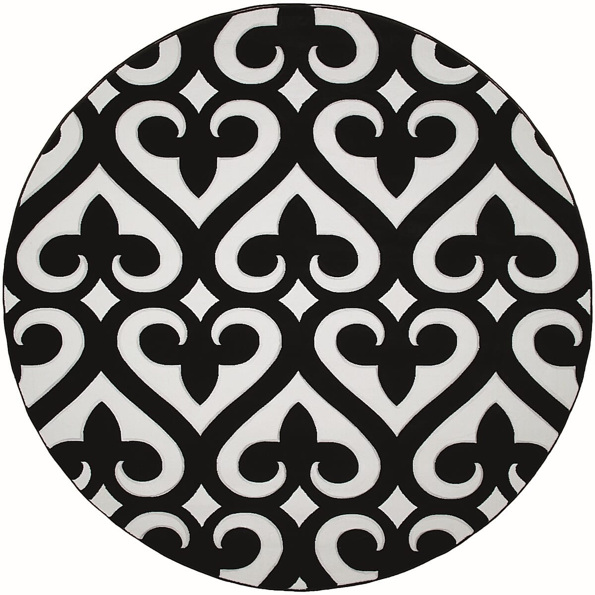 United Weavers Bristol Heartland Black (2050-11470) Damask Area Rug