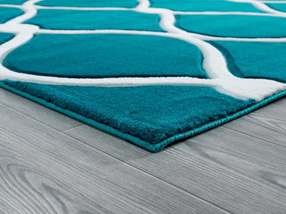 United Weavers Bristol Rodanthe Turquoise (2050-11569) Geometric Area Rug