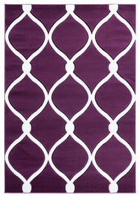 United Weavers Bristol Rodanthe Plum (2050-11582) Geometric Area Rug