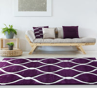 United Weavers Bristol Rodanthe Plum (2050-11582) Geometric Area Rug