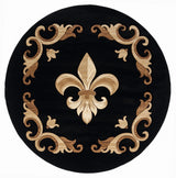 United Weavers Bristol Barnsley Black (2050-11770) Rugs.