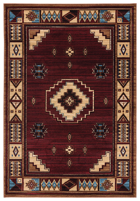 United Weavers Cottage Pelican Park Burgundy (2055-40334) Area Rug