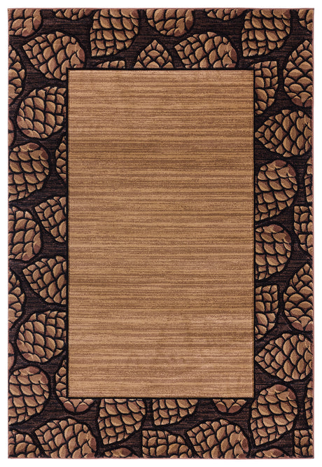 United Weavers Cottage Pine Border Beige (2055-41026) Rugs.