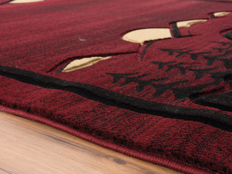 United Weavers Cottage Treetops Burgundy (2055-41234) Rugs.