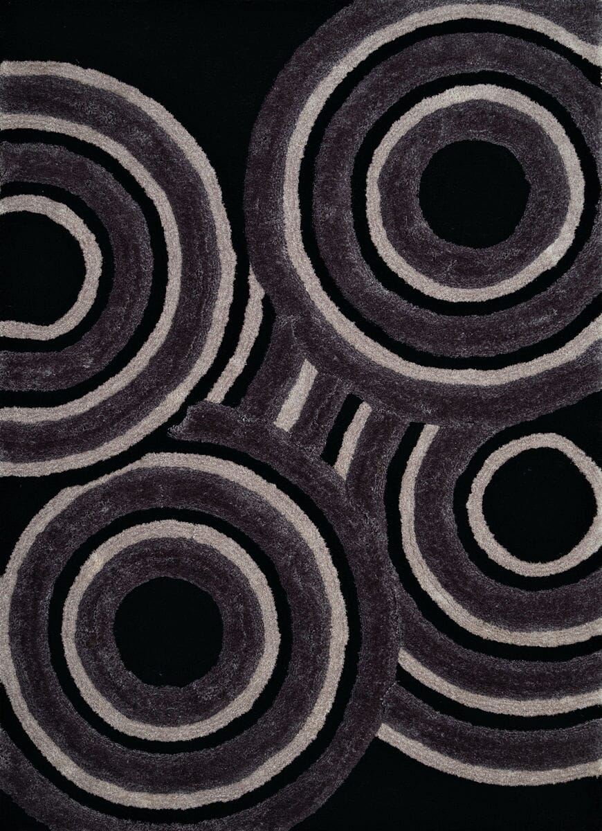 United Weavers Finesse Records Black (2100-20570) Rugs.
