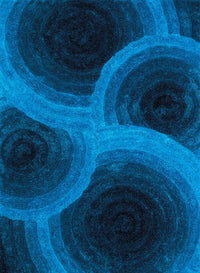 United Weavers Finesse Fluffy Blue (2100-20960) Geometric Area Rug
