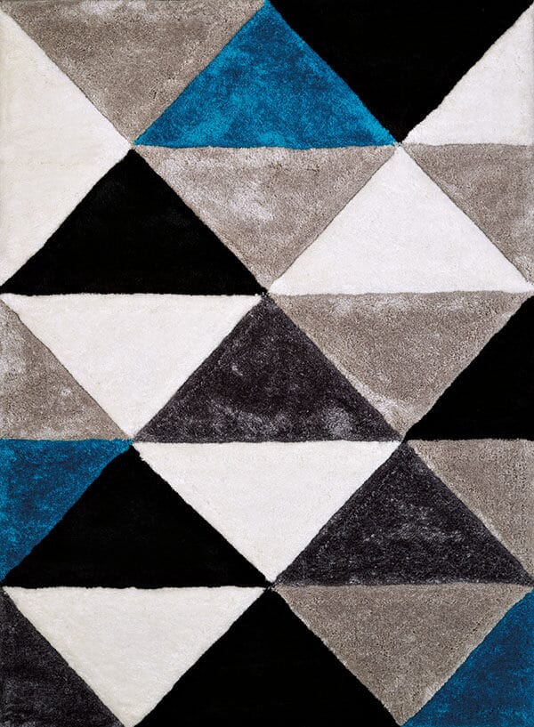 United Weavers Finesse Opulent Aqua (2100-21363) Geometric Area Rug