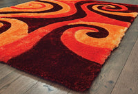 United Weavers Finesse Chimes Burnt Orange (2100-21550) Geometric Area Rug