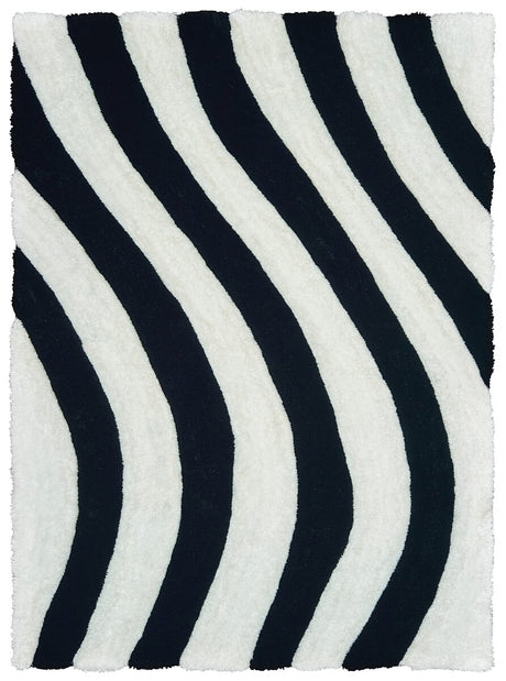 United Weavers Finesse Streamer Black (2100-21670) Rugs.