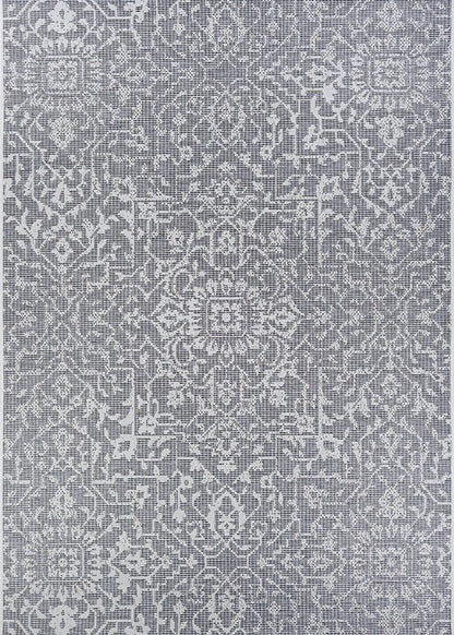 Couristan Monte Carlo Palmette 2329/4716 Grey / Ivory Area Rug