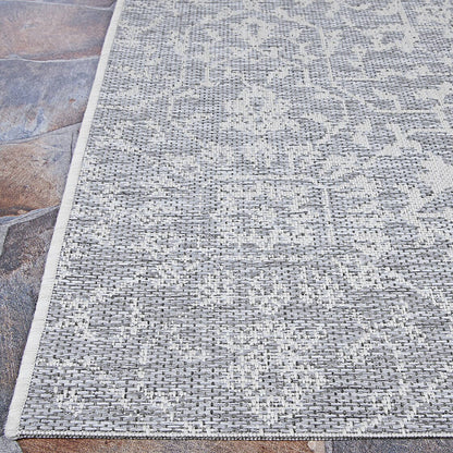 Couristan Monte Carlo Palmette 2329/4716 Grey / Ivory Area Rug