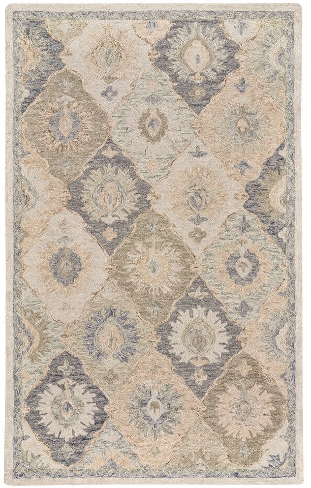 Capel Shakta-Panel 2549 Grey Blue Area Rug