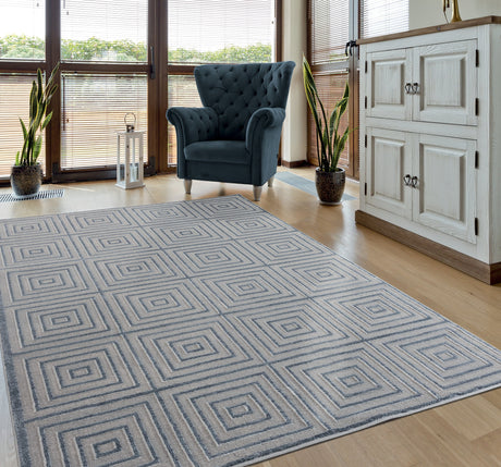 United Weavers Cascades Tehama Blue/Grey (2601-10867) Rugs.