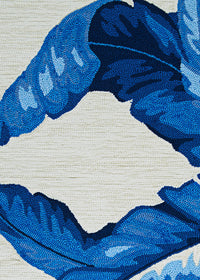 Couristan Covington Palm Leaves 2993/2003 Blue Area Rug