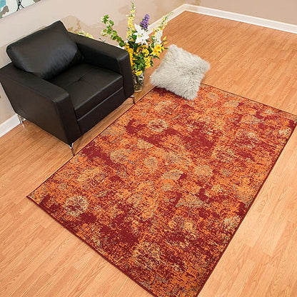 United Weavers Bridges Via Vicosa Crimson (3001-00136) Vintage / Distressed Area Rug