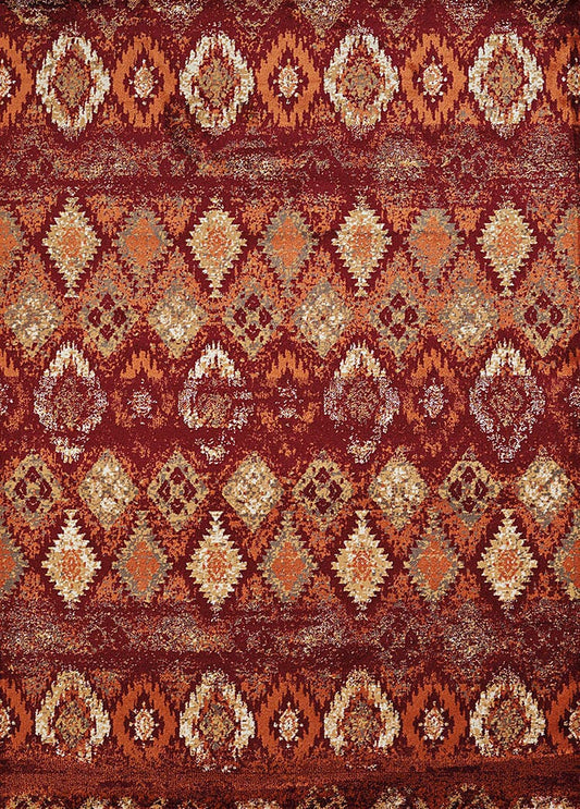 United Weavers Bridges San Paula Crimson (3001-00536) Southwestern Area Rug