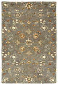 Kaleen Helena 3215-102 Pewter Green , Linen , Ivory Area Rug