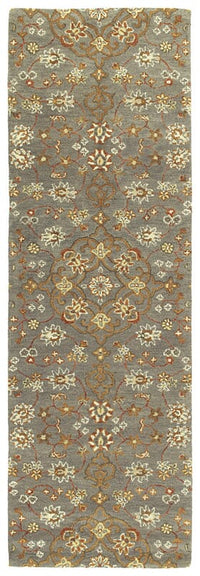 Kaleen Helena 3215-102 Pewter Green , Linen , Ivory Area Rug