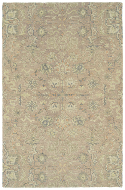 Kaleen Helena 3216-90 Lilac, Gray, Ivory,Salmon Area Rug