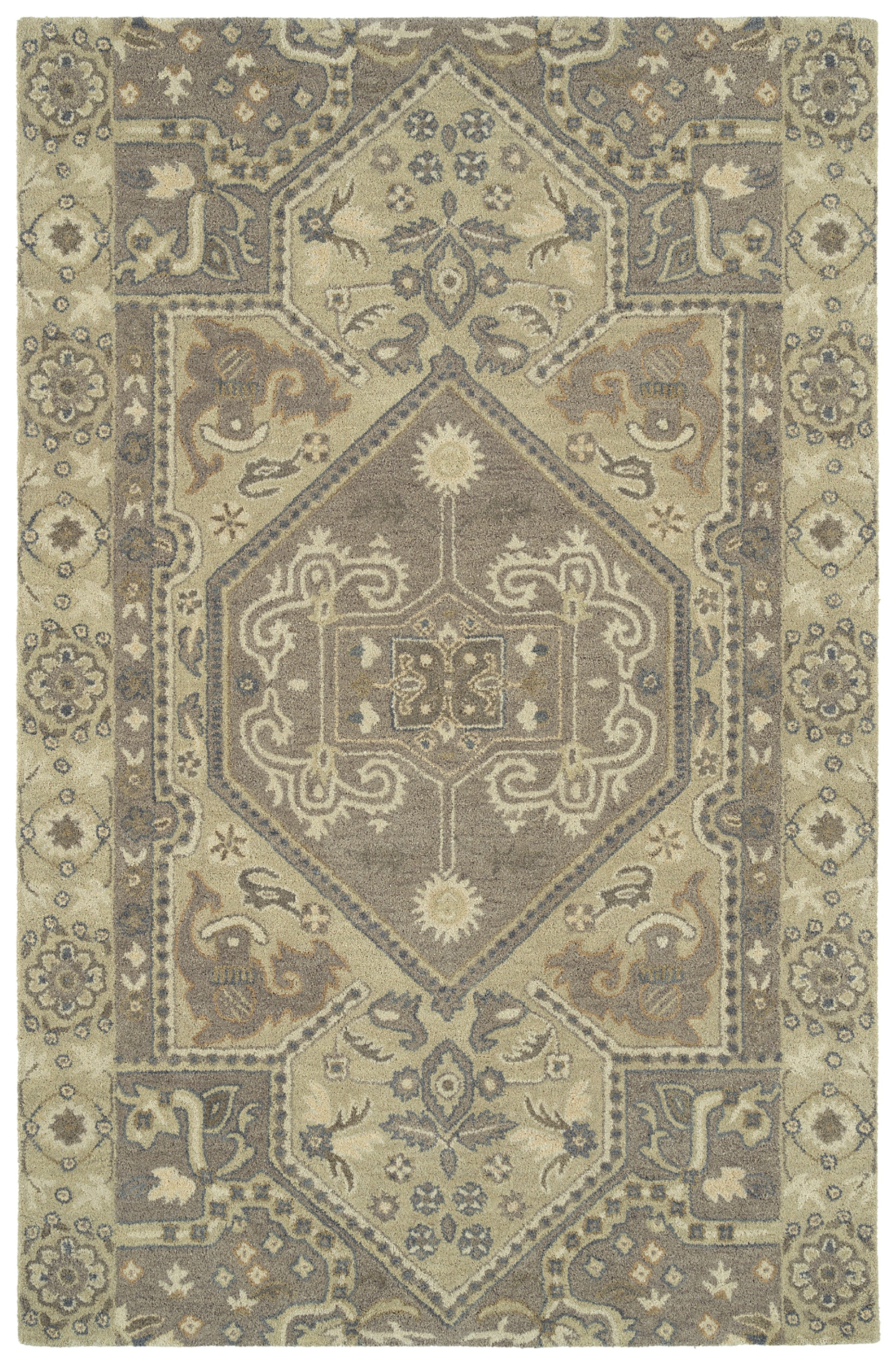 Kaleen Helena 3219-75 Gray, Taupe, Charcoal, Pewter Area Rug
