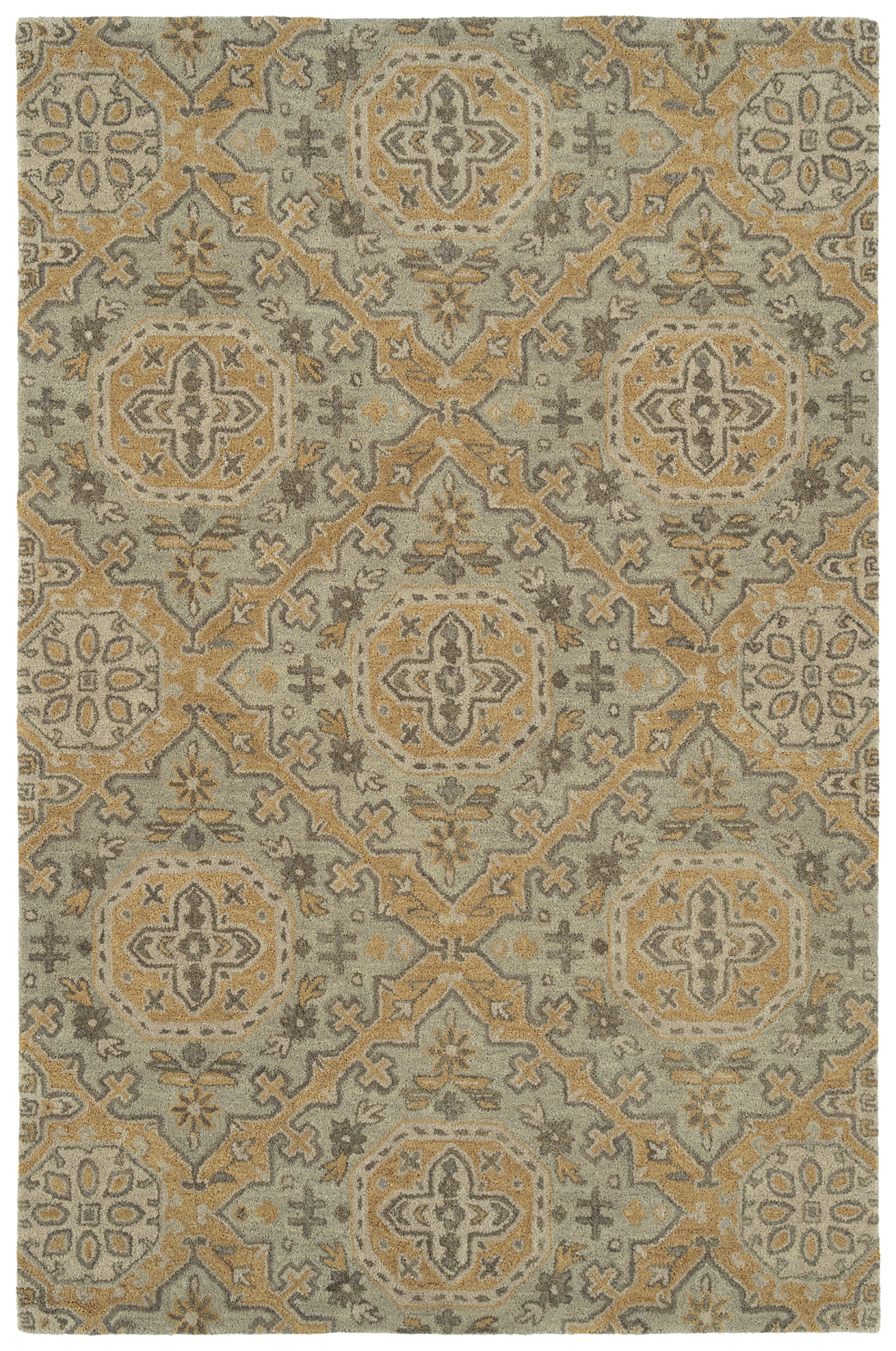 Kaleen Helena 3221-59 Sage, Brown, Taupe, Gold Area Rug