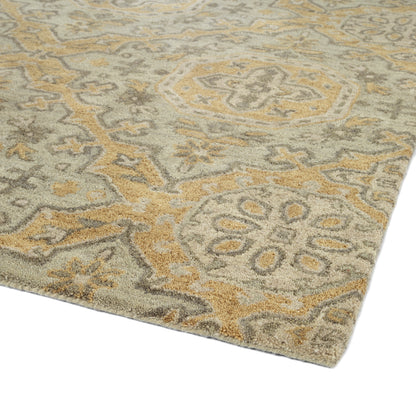 Kaleen Helena 3221-59 Sage, Brown, Taupe, Gold Area Rug