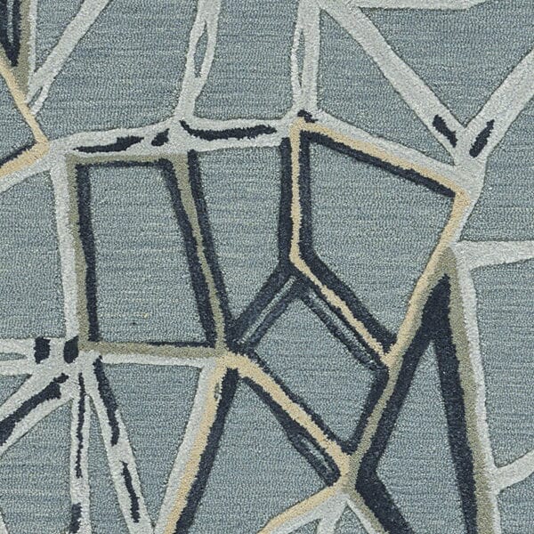 Capel Splinter 3296-400 Azure Geometric Area Rug